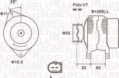 Magneti Marelli 063731837010 - Ģenerators adetalas.lv