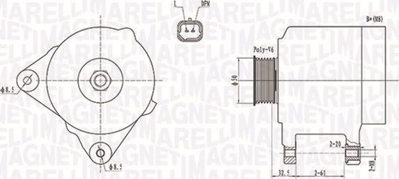 Magneti Marelli 063731824010 - Ģenerators adetalas.lv