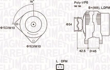 Magneti Marelli 063731879010 - Ģenerators adetalas.lv