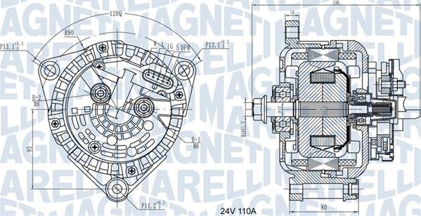 Magneti Marelli 063731871010 - Ģenerators adetalas.lv