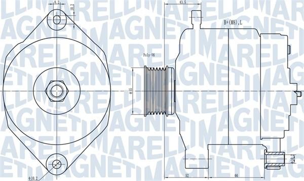 Magneti Marelli 063731343010 - Ģenerators adetalas.lv