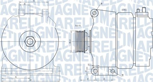 Magneti Marelli 063731342010 - Ģenerators adetalas.lv