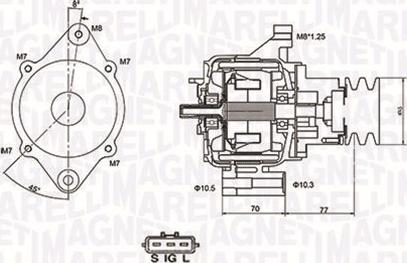 Magneti Marelli 063731367010 - Ģenerators adetalas.lv