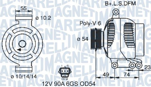 Magneti Marelli 063731388310 - Ģenerators adetalas.lv