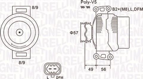 Magneti Marelli 063731740010 - Ģenerators adetalas.lv