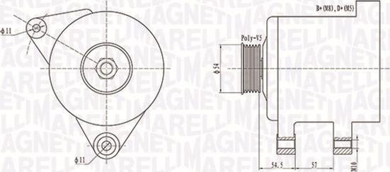 Magneti Marelli 063731747010 - Ģenerators adetalas.lv