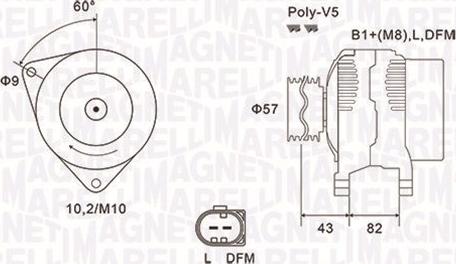 Magneti Marelli 063731759010 - Ģenerators adetalas.lv