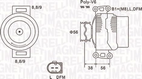 Magneti Marelli 063731754010 - Ģenerators adetalas.lv