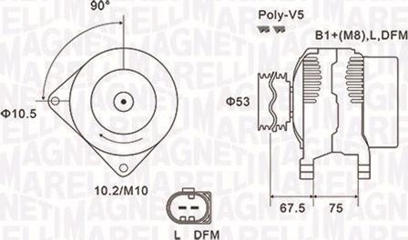 Magneti Marelli 063731756010 - Ģenerators adetalas.lv