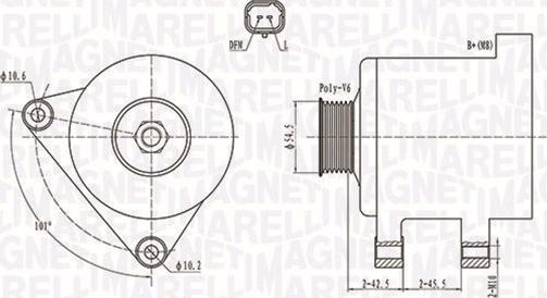 Magneti Marelli 063731761010 - Ģenerators adetalas.lv