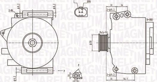 Magneti Marelli 063731701010 - Ģenerators adetalas.lv