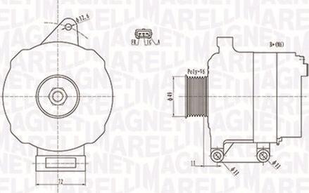 Magneti Marelli 063731780010 - Ģenerators adetalas.lv