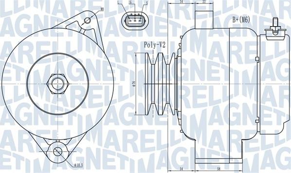 Magneti Marelli 063731724010 - Ģenerators adetalas.lv