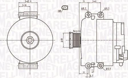 Magneti Marelli 063731774010 - Ģenerators adetalas.lv