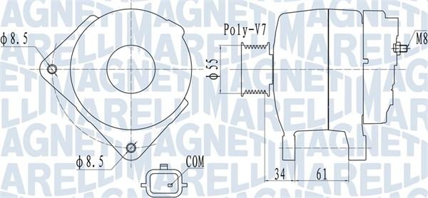 Magneti Marelli 063732054010 - Ģenerators adetalas.lv