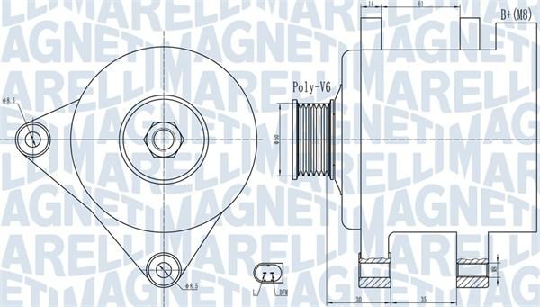 Magneti Marelli 063732056010 - Ģenerators adetalas.lv