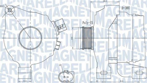 Magneti Marelli 063732001010 - Ģenerators adetalas.lv