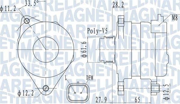 Magneti Marelli 063732016010 - Ģenerators adetalas.lv