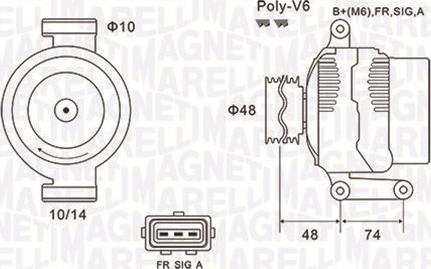 Magneti Marelli 063732034010 - Ģenerators adetalas.lv