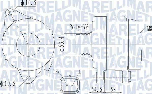 Magneti Marelli 063732142010 - Ģenerators adetalas.lv