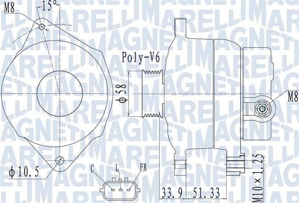 Magneti Marelli 063732138010 - Ģenerators adetalas.lv