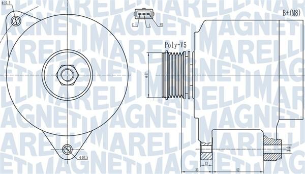 Magneti Marelli 063732133010 - Ģenerators adetalas.lv