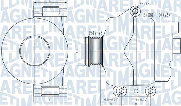 Magneti Marelli 063732132010 - Ģenerators adetalas.lv