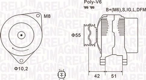 Magneti Marelli 063732126010 - Ģenerators adetalas.lv