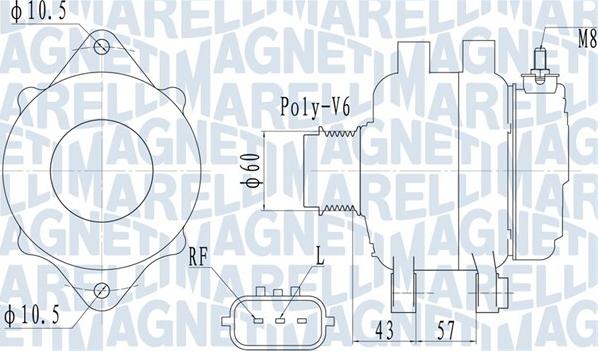 Magneti Marelli 063732122010 - Ģenerators adetalas.lv