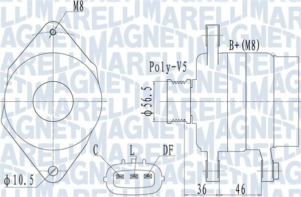 Magneti Marelli 063732127010 - Ģenerators adetalas.lv