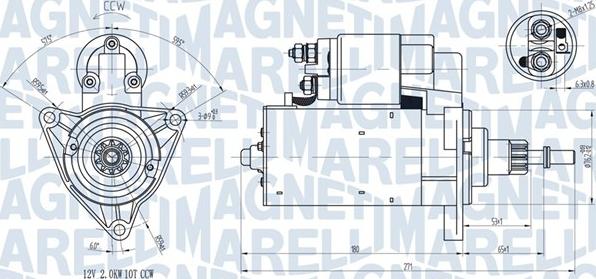 Magneti Marelli 063720598010 - Starteris adetalas.lv