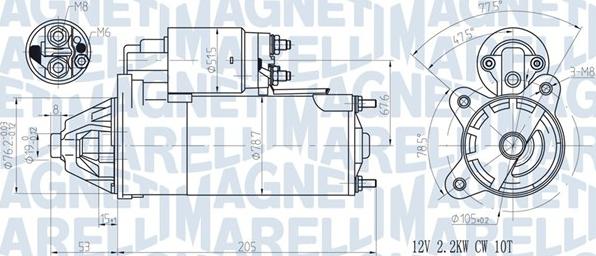 Magneti Marelli 063720613010 - Starteris adetalas.lv