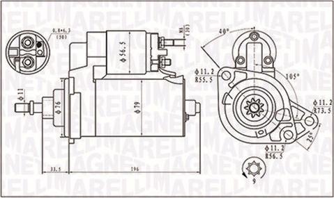 Magneti Marelli 063720295010 - Starteris adetalas.lv