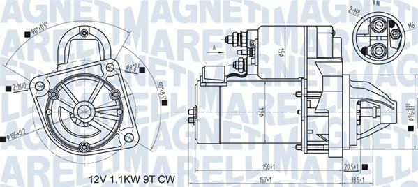 Magneti Marelli 063721419810 - Starteris adetalas.lv