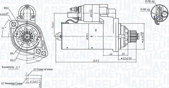 Magneti Marelli 063721505010 - Starteris adetalas.lv