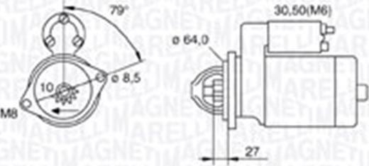 Magneti Marelli 063721511010 - Starteris adetalas.lv