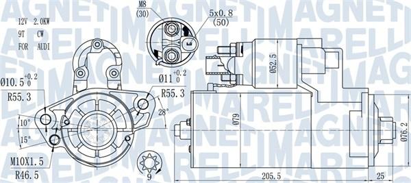 Magneti Marelli 063721521010 - Starteris adetalas.lv