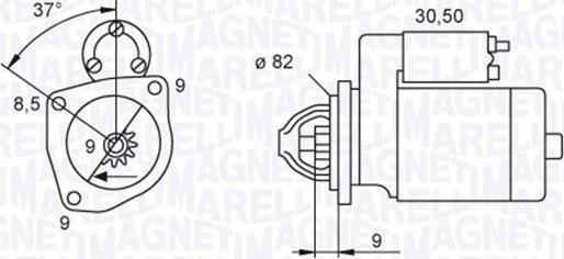 Magneti Marelli 063721045010 - Starteris adetalas.lv