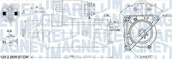 Magneti Marelli 063721160010 - Starteris adetalas.lv