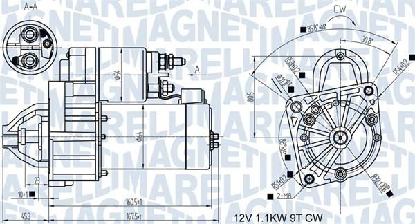 Magneti Marelli 063721345010 - Starteris adetalas.lv