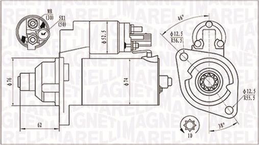 Magneti Marelli 063721323010 - Starteris adetalas.lv