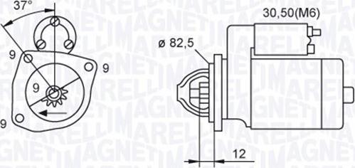 Magneti Marelli 063721264010 - Starteris adetalas.lv