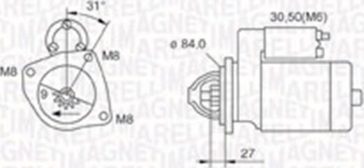 Magneti Marelli 063721203010 - Starteris adetalas.lv