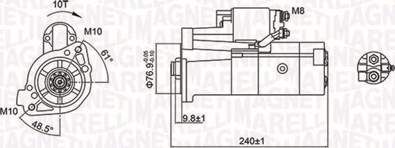 Magneti Marelli 063721221010 - Starteris adetalas.lv