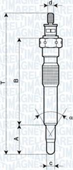 Magneti Marelli 062900092304 - Kvēlsvece adetalas.lv