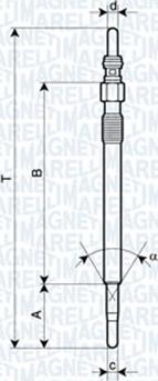 Magneti Marelli 062900047304 - Kvēlsvece adetalas.lv