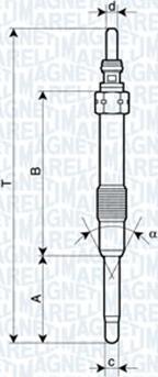 Magneti Marelli 062900053304 - Kvēlsvece adetalas.lv