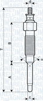 Magneti Marelli 062900069304 - Kvēlsvece adetalas.lv