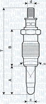 Magneti Marelli 062900005304 - Kvēlsvece adetalas.lv