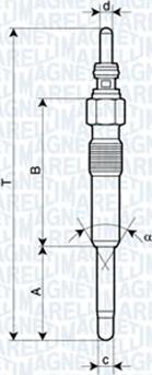 Magneti Marelli 062900006304 - Kvēlsvece adetalas.lv